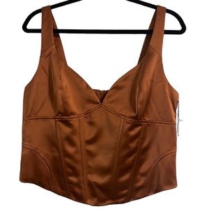 Jason Wu Satin Corset Top